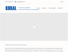 Tablet Screenshot of koralsc.pl